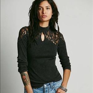 Free People Prudence Mock Neck Turtleneck